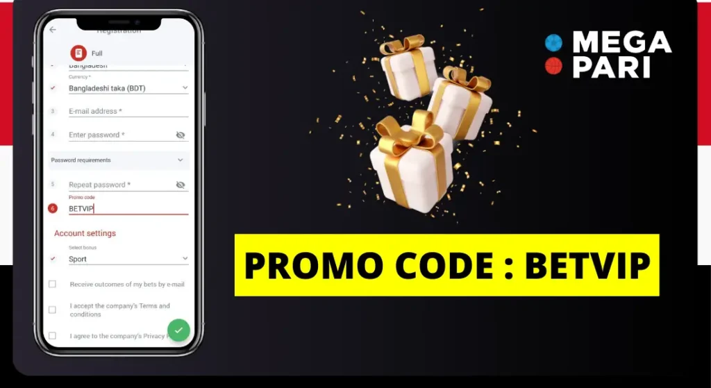 how Megapari promo code